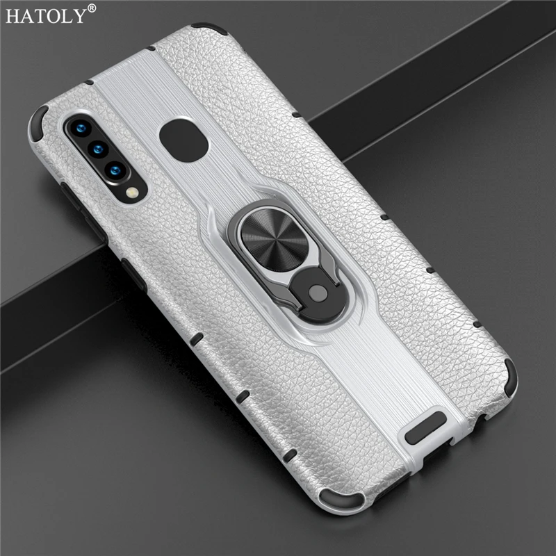 For Cover Samsung Galaxy A20 Case PC &amp Silicone Back Ring Holder Phone Bumper Fundas | Мобильные телефоны и аксессуары