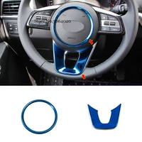 stainless steel car steering wheel button sticker decoration cover trim car styling for kia seltos 2020 accessories 2pcs