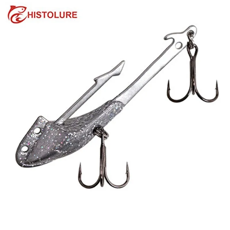 1 шт блесна металлическая приманок 14g 25g вибрации Jig Head с зазубринами для мягкая искусственная приманка