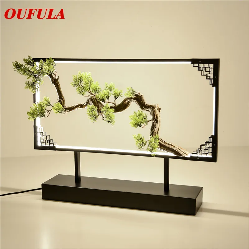 

Настольная лампа OUTELA из смолы, современное офисное креативное украшение для кровати, светодиодная лампа для фойе, гостиной, кровати