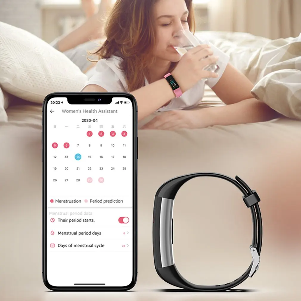 Новинка 2020 Runmifit S5 Smartwatch монитор здоровья группа черные Смарт-часы фитнес-трекер