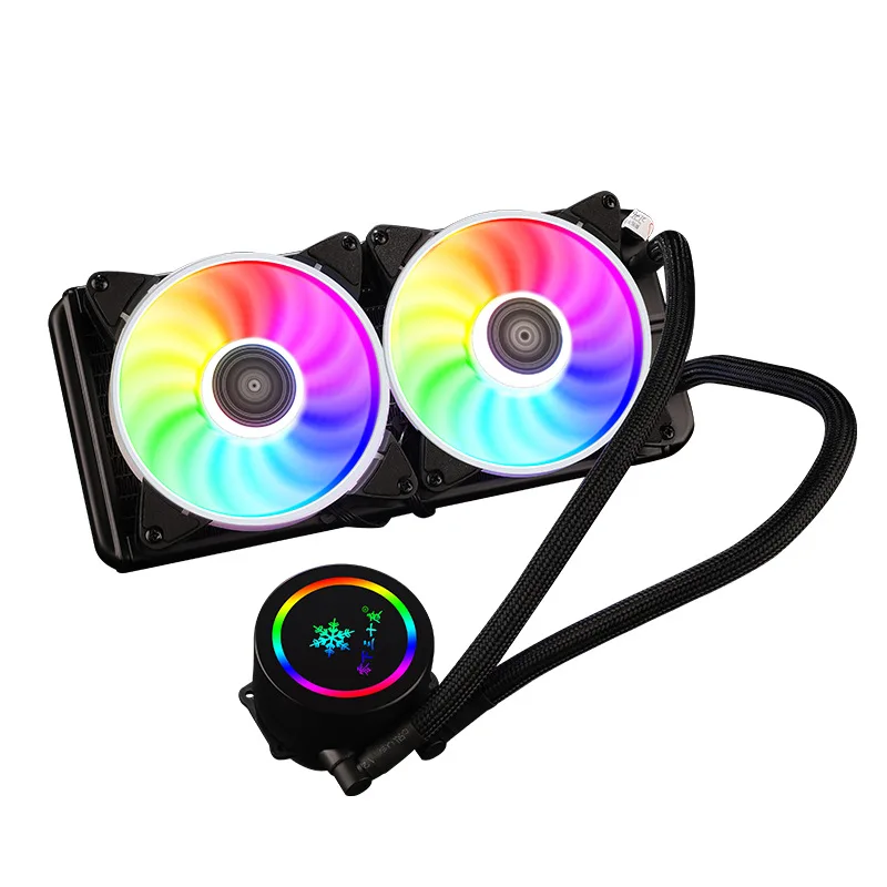 Водяное охлаждение процессора Kllisre, кулер, вентилятор RGB для Intel ...