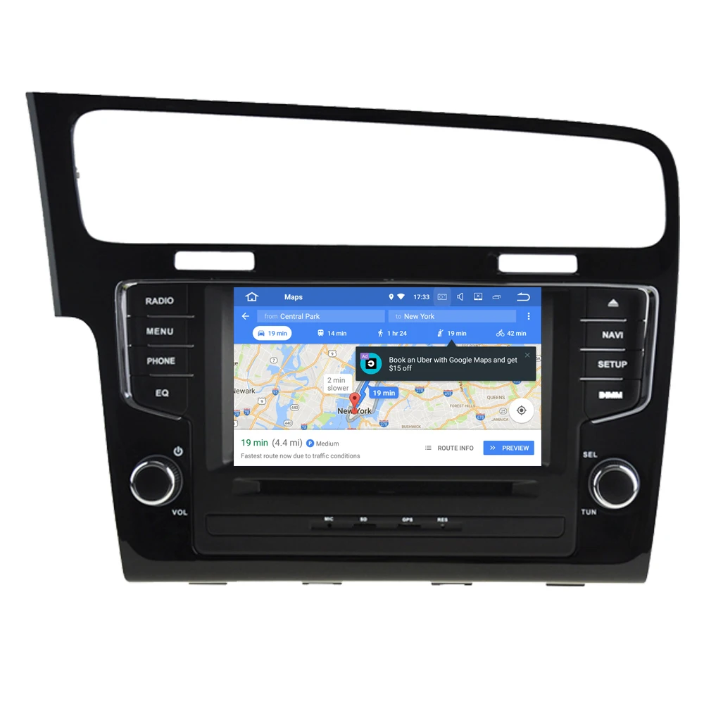 Автомобильный мультимедийный плеер RoverOne для VW Golf 7 MK7 VII 2014 2018 Android 10 Восьмиядерный