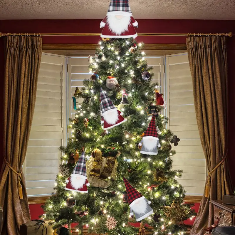 

26 Inch Christmas Tree Topper Gnome Swedish Tomte Gnome Christmas Ornaments Santa Gnomes Plush New Arrivals 2020