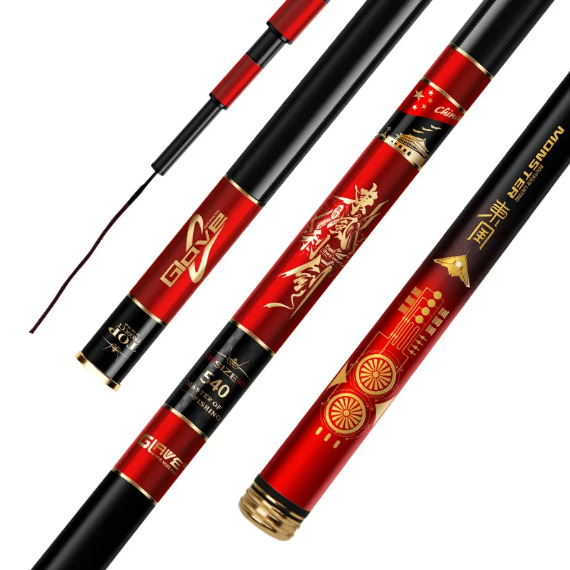 

4H 5H 6H Super Hard Hand Pole Carbon 19/28 Tone Carp Fishing Peche Telescopic Wedkarstwo Olta 3.6M-7.2M Taiwan Fishing Rod Pesca