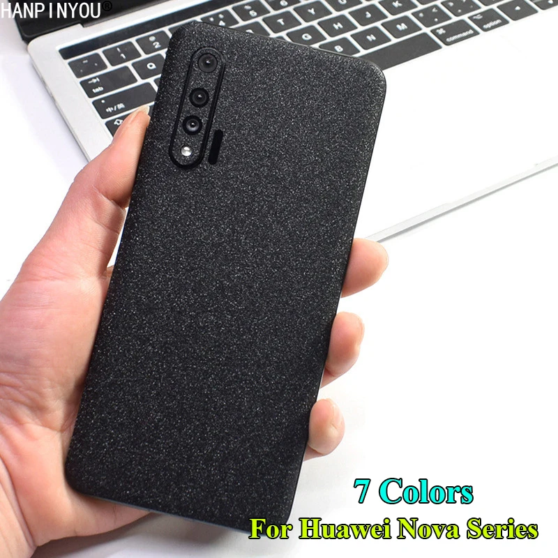 Для Huawei Nova 8 7 7i 6 SE 5 5i 4 3e P20 Pro Lite P Smart Plus задняя вспышка матовая пленка кожаная