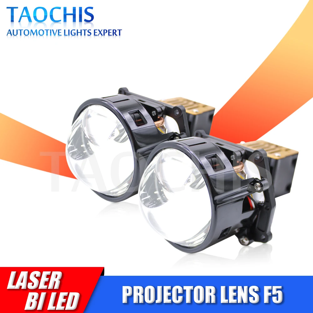 

TAOCHIS F5 3.0 Inches Bi Led Laser Projector Lens for Upgrade Car Headlights Motorcycle Automotive Lights Retrofit Hella 3R G5