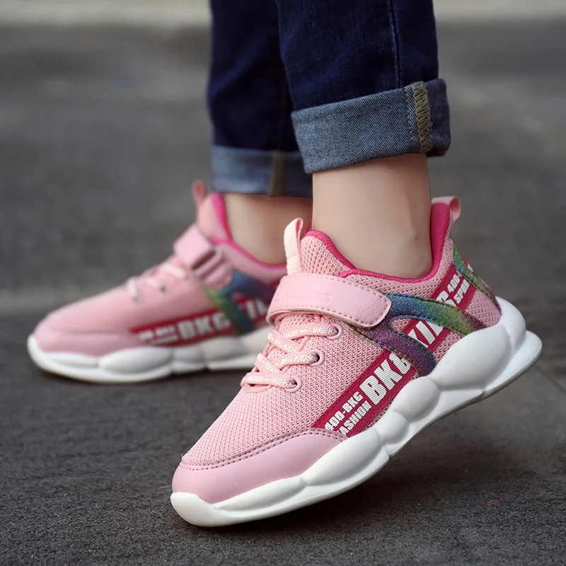 

Детская обувь, новинка весны 2019, детская спортивная обувь, модная повседневная обувь, сетчатые кроссовки для девочек