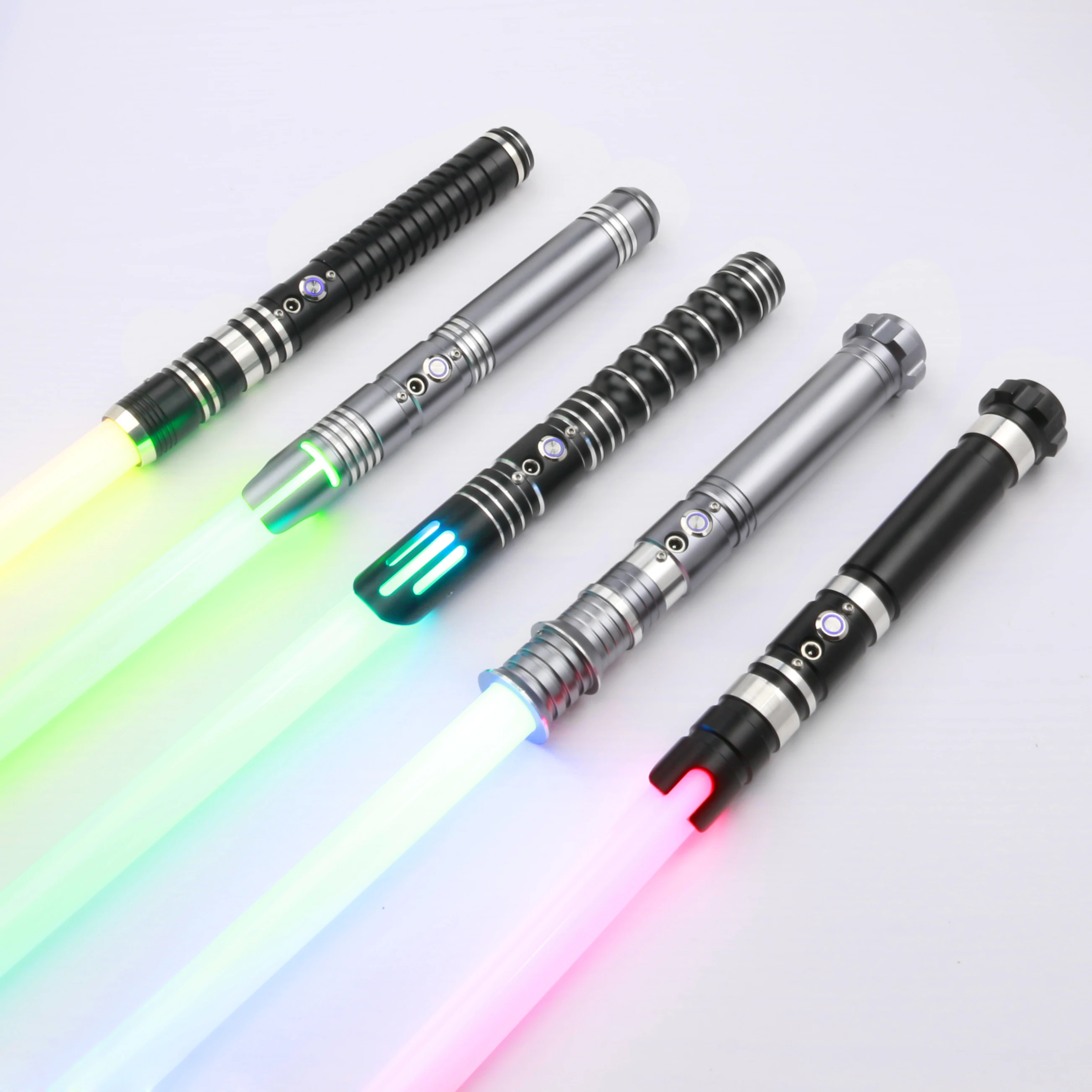 VIP-SaberFeast Lightsaber RGB Metal Handle Swing Combat FOC Gift Kids Luminous Toys