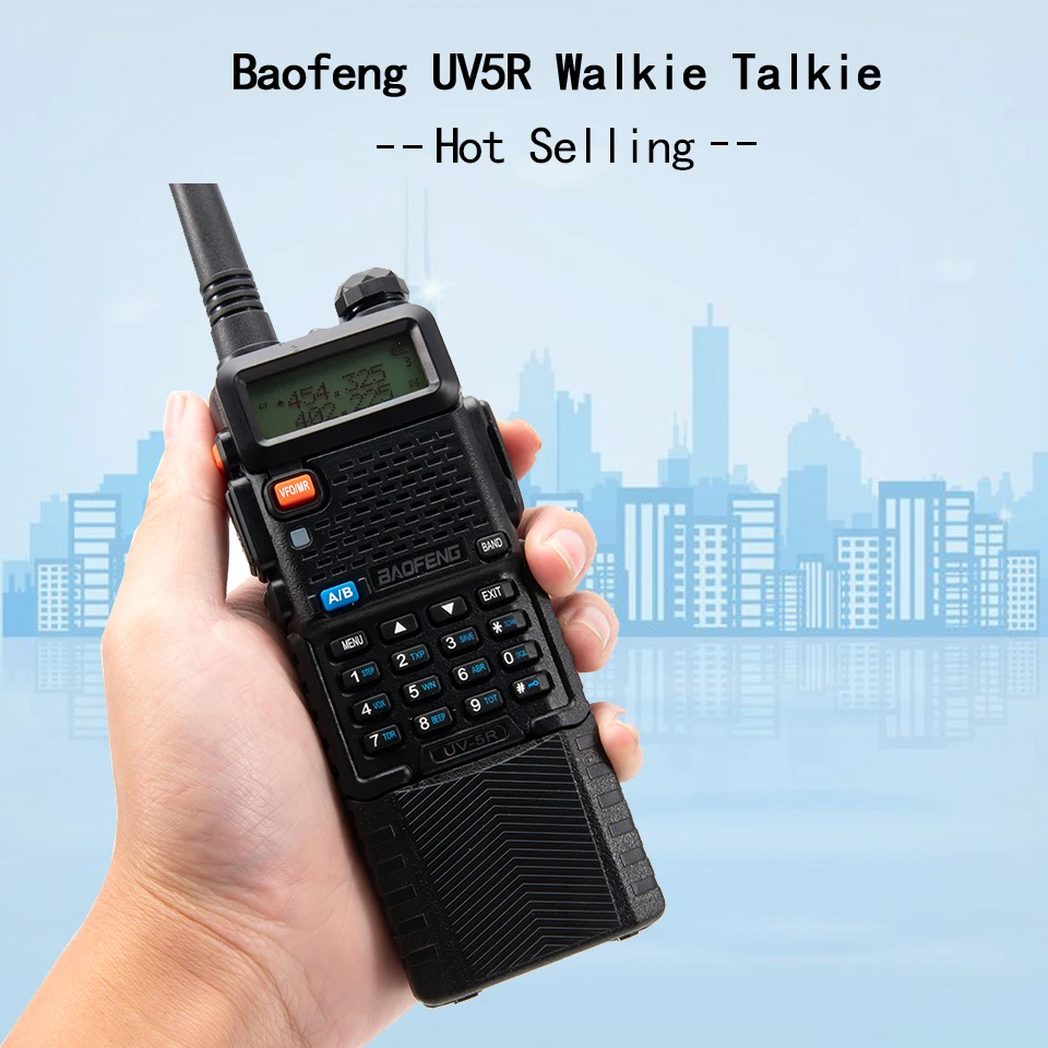 Мощная профессиональная портативная рация Baofeng 5 Вт/10 Вт дальность 10/50 км Uv 5r