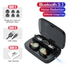 Беспроводные спортивные Bluetooth-наушники M18 TWS, водонепроницаемые наушники с сенсорным управлением, стереонаушники с подсветкой и микрофоном