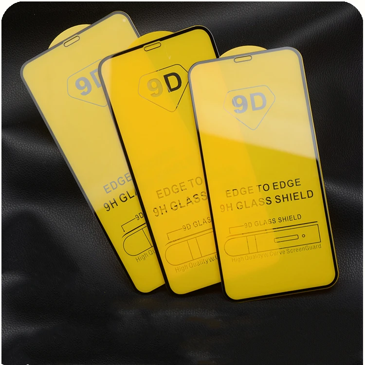 5 Pcs 9D Tempered Glass film For iPhone X 7 8 6 6s Plus Screen Protector Full Cover Protective XR XS Max | Мобильные телефоны и