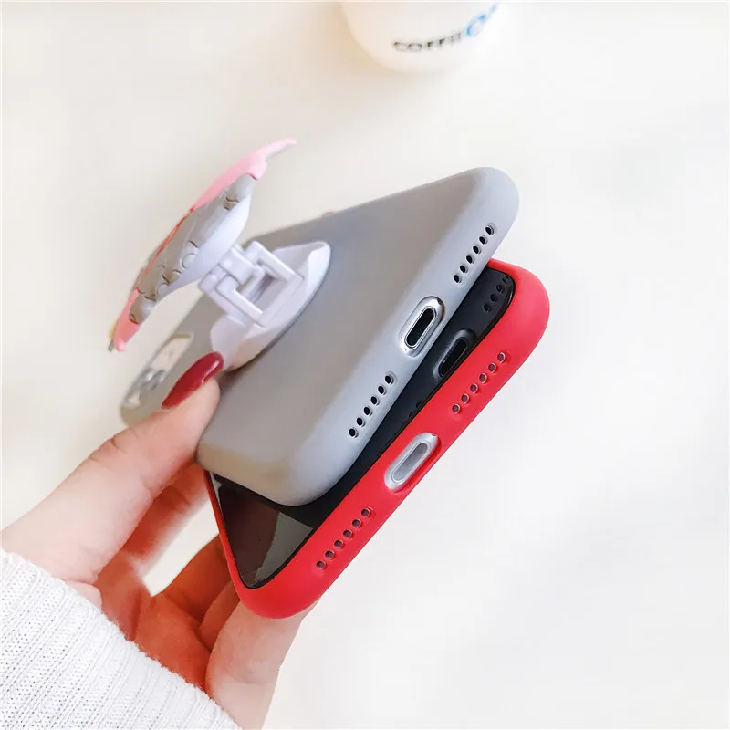 Милый 3D силиконовый чехол для iphone X XR XS MAX 11 Pro Max pro 6 6s 7 8 plus 5 5S iPhone SE 2020 |
