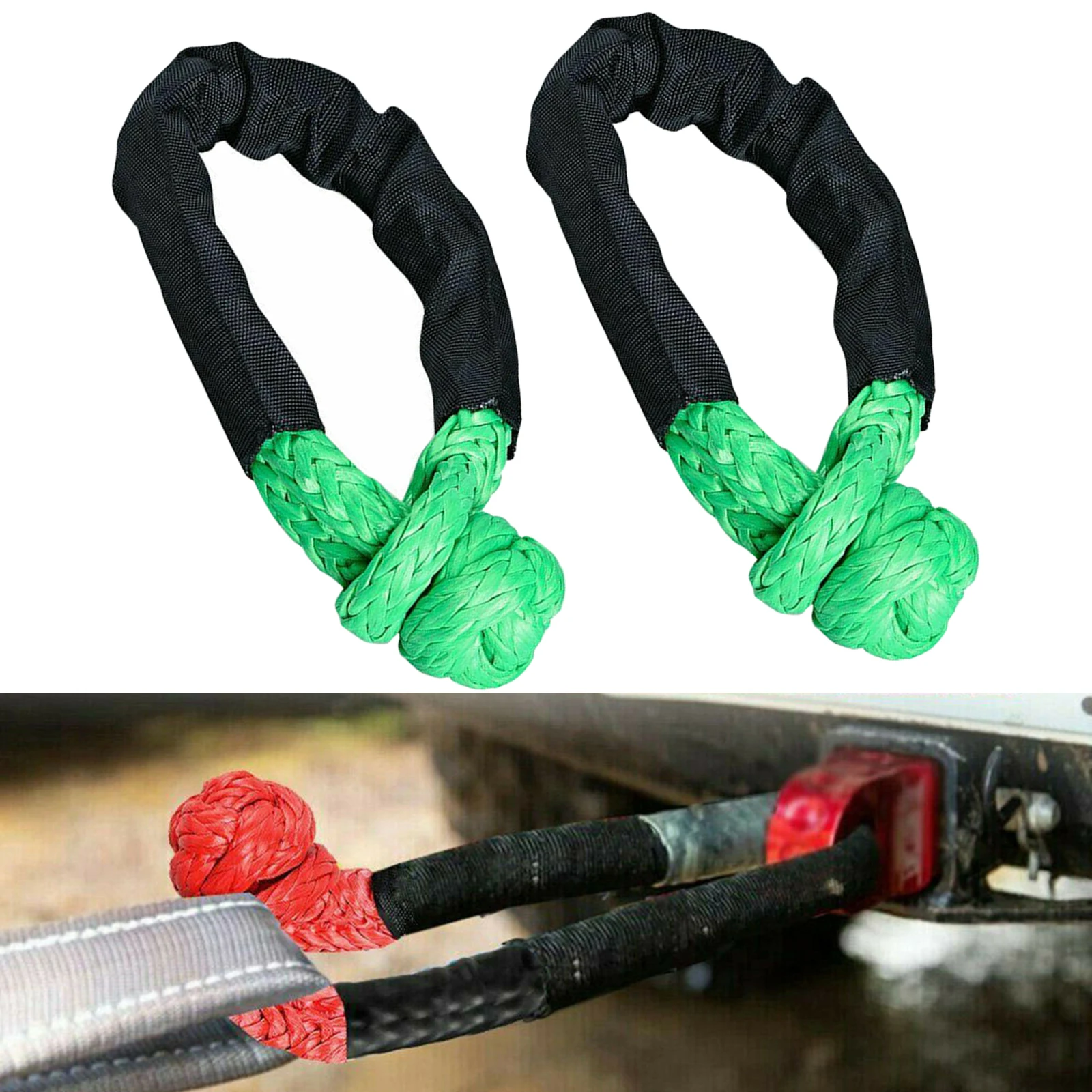 

Flexible Soft Shackle Recovery Rope for Sailing SUV Jeep Climbing Boating