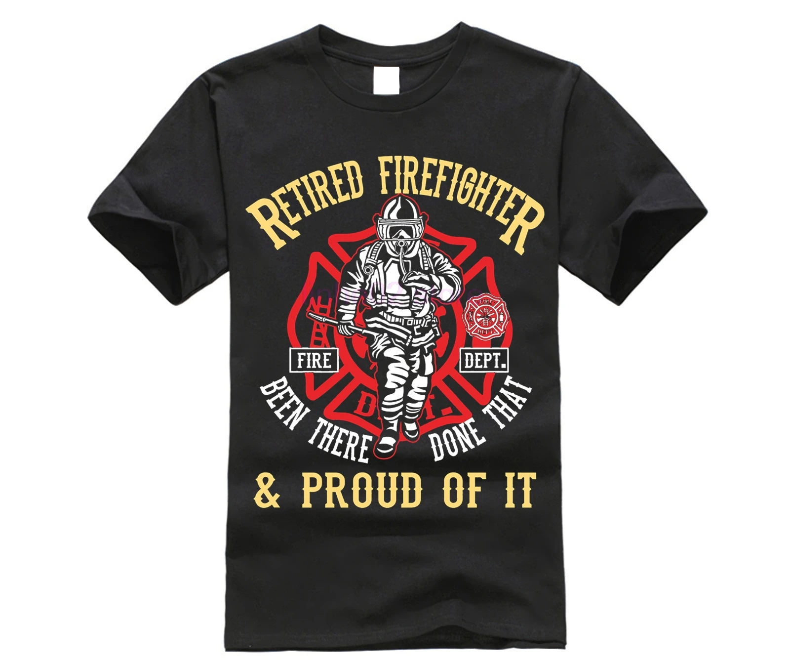 Новая летняя футболка с гордом пожарным подарок на выход в отставке крутая