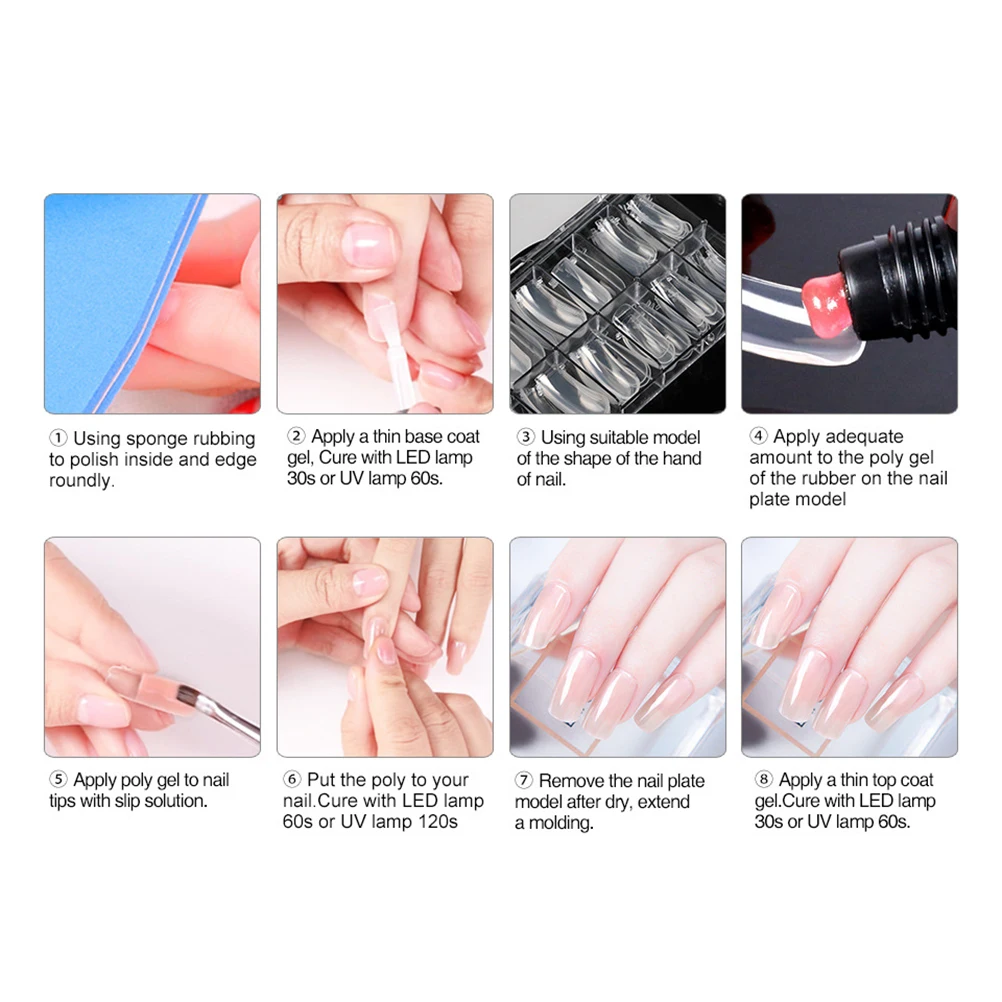 Набор для наращивания ногтей Гель-лак набор студийной съемки стартовый с 3