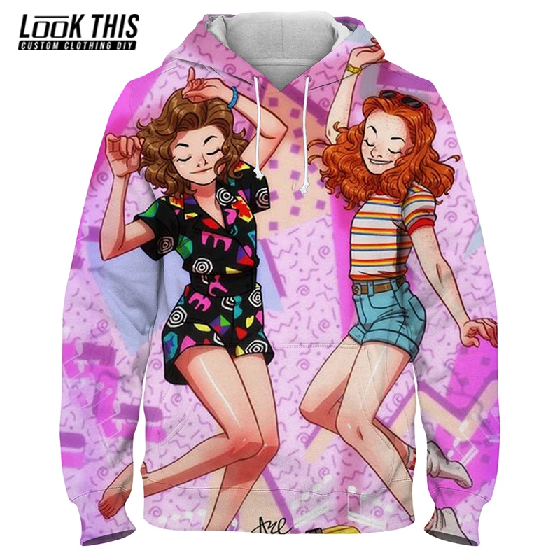 

Strange Things 3d Men's Sportswear Pullover Tops Oversized Hoodies Cool Harajuku Boy Teen Long Sleeve Hooded Hoody Sweatshirt
