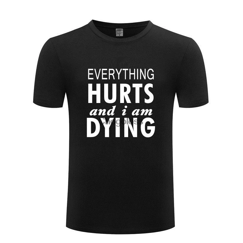 

Men T-shirt Short Sleeve Everything Hurts I'm Dying Evil Do