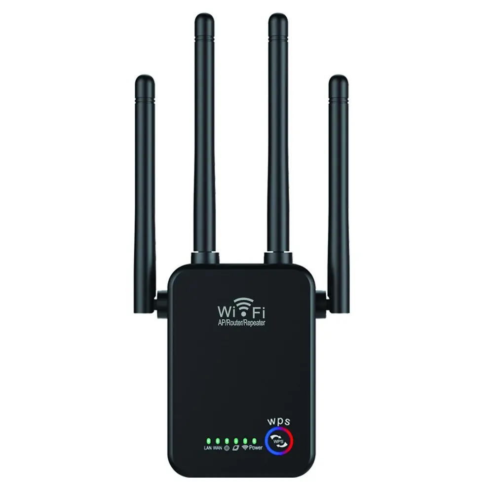 Wireless Range Extender Wifi Repeater for Wireless Router 1000Mbps Dual Band 2.4GHZ Wi-Fi Signal Home Internet Amplifier
