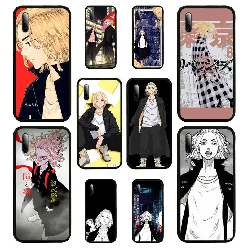

Anime Tokyo Revengers Mikey Phone Case For Samsung S6 S7 S8 S9 S10 E S20 Edge plus lite 2019 Black soft nax fundas cover