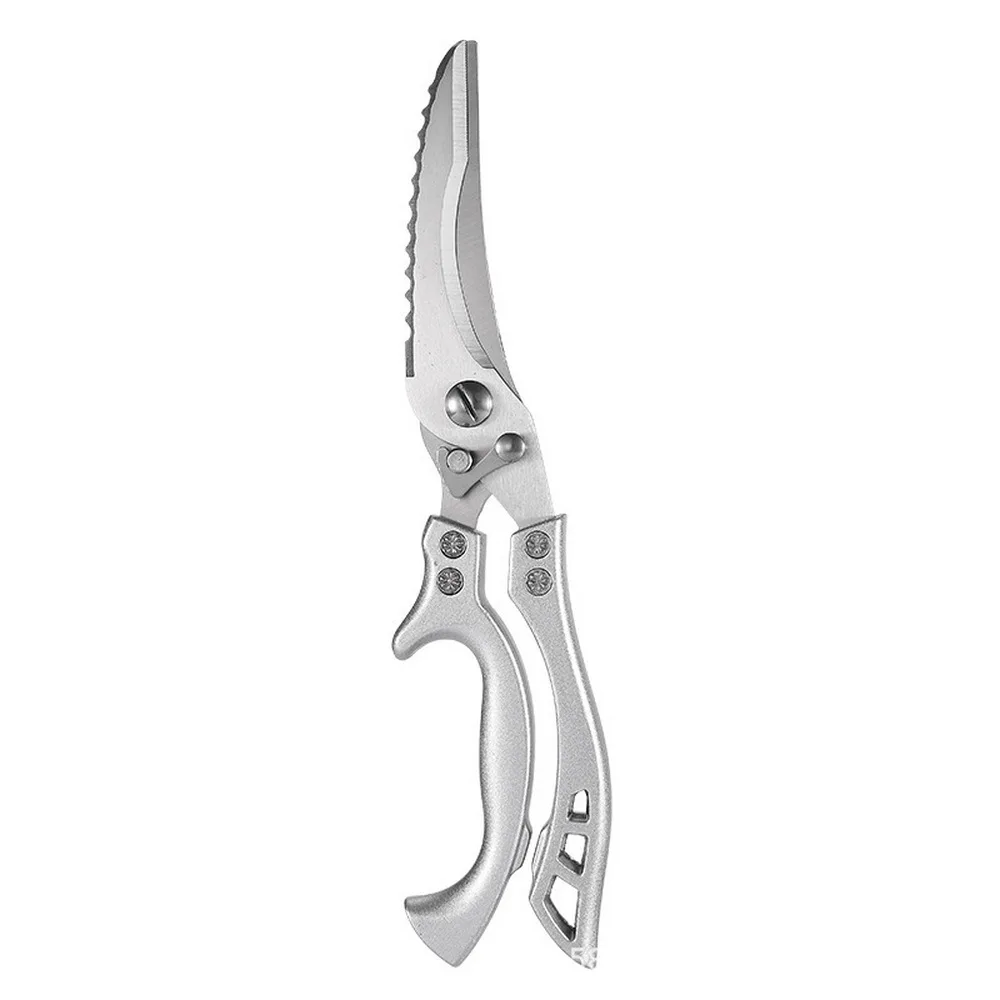 

Kitchen Scissors Strong Chicken and Duck Bone Knife Stainless Steel Meat Cleaver Serrated scissor-back Fish Scale Clean Scissors