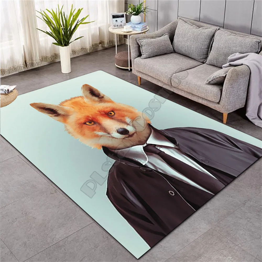 Смешной нескользящий 3D коврик с рисунком Мистер Енот | Дом и сад