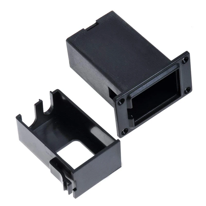 HOT-6pcs Black 9v Battery Holder/case/box Compartment Cover Case Guitar&ampbass Pickup |