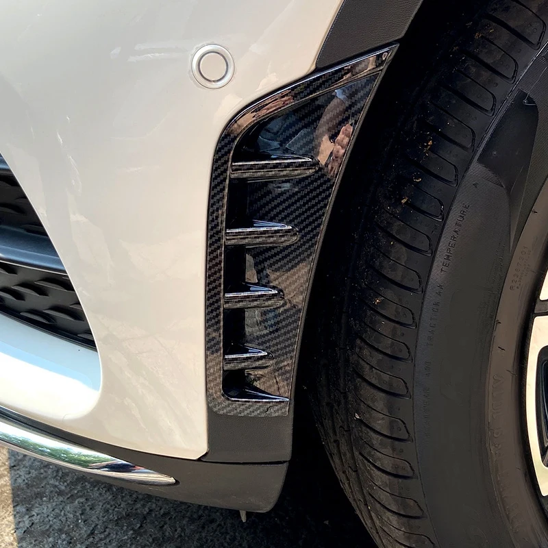 

Car Carbon Fiber ABS Front Bumper Spoiler Side Wing Decorative Cover For Mercedes Benz GLC Class GLC260 GLC300 2020