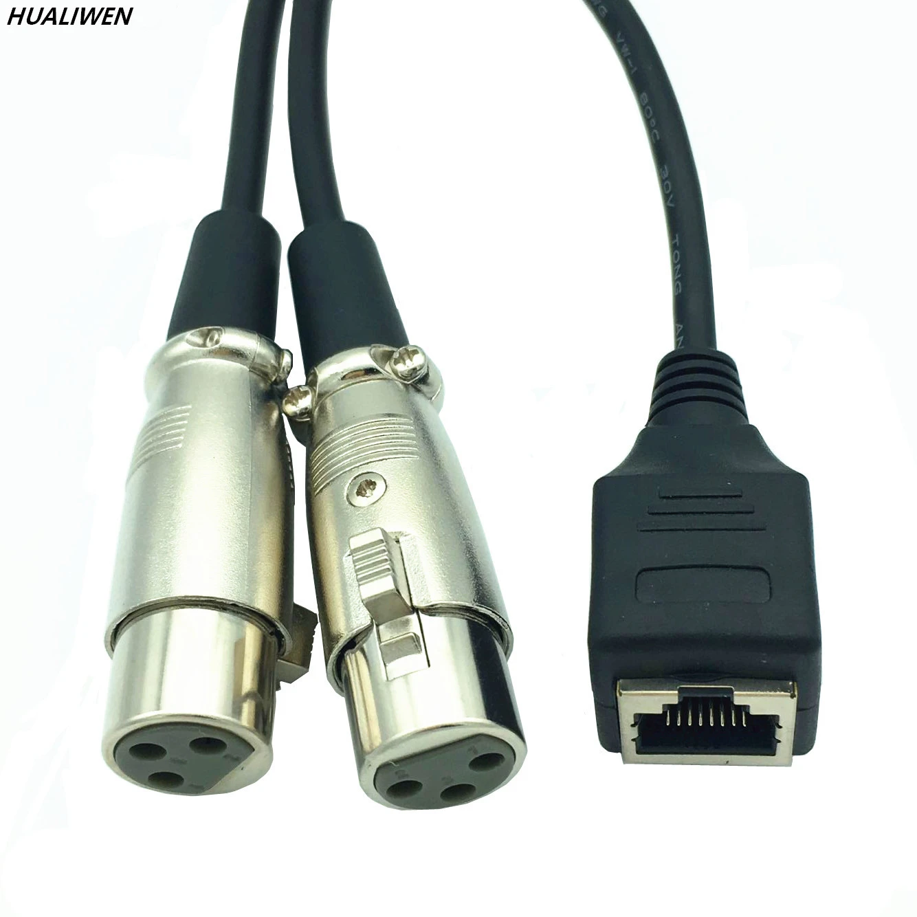 RJ45 до 2XLR XLR головка к сетевому кабелю 2 * гнездо сетевой кабель женский удлинитель