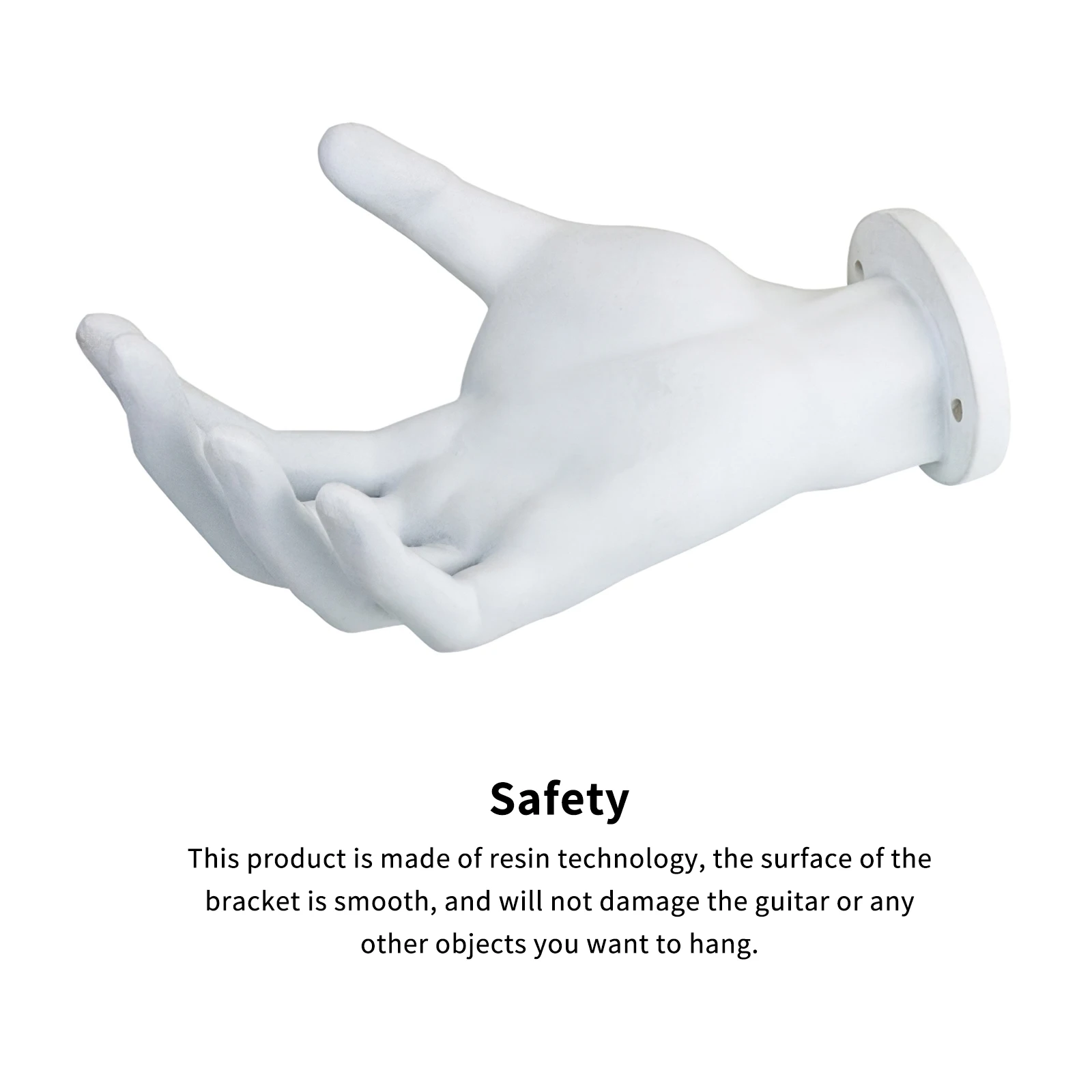 

3D Hand Guitar Wall Hanger Guitar Stand Holder Resin Hand Statue Art Wall Scene Color Gifts Art Crafts