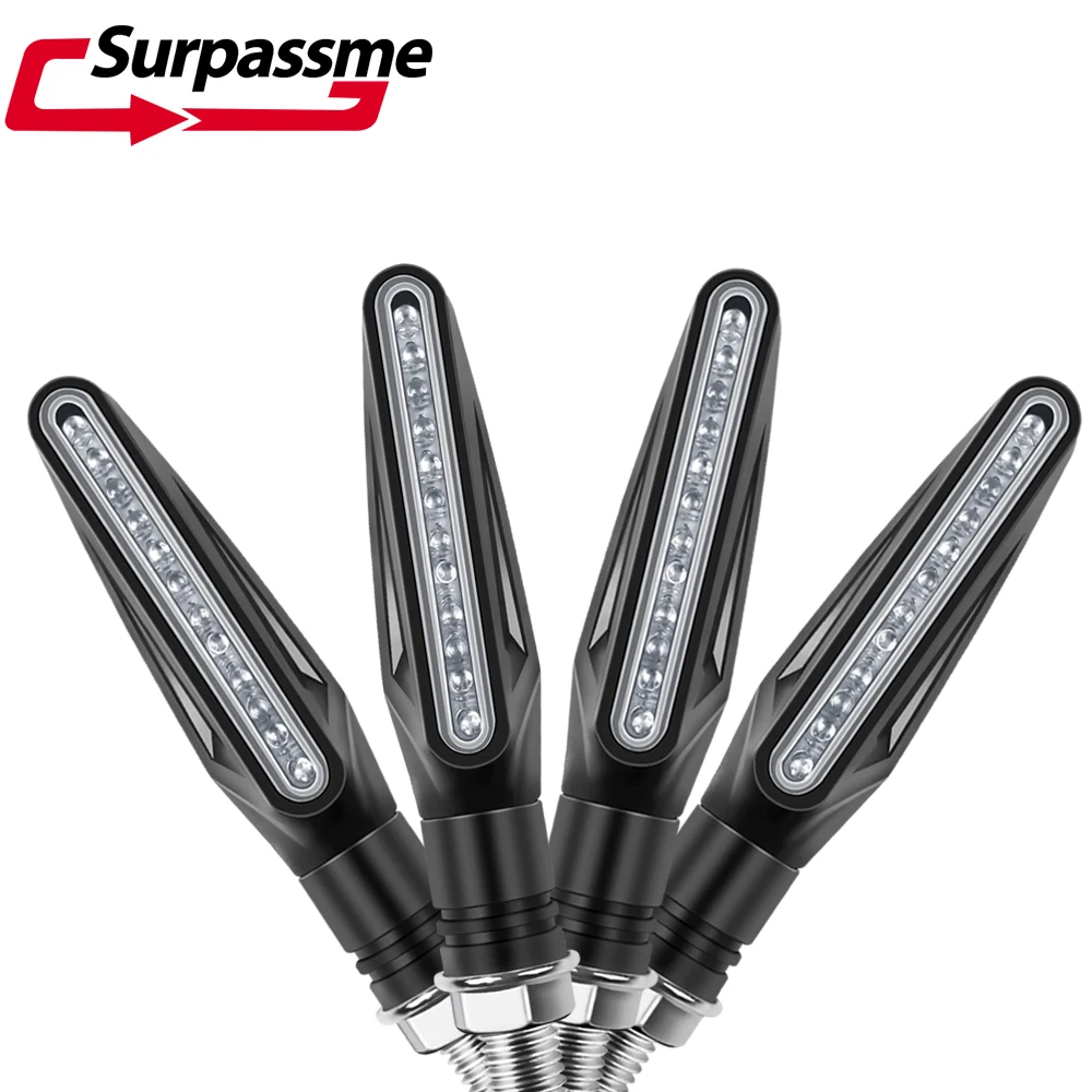 

Светильник лы поворота для мотоцикла, 12 светодиодов, указатели поворота спереди и сзади, аксессуары для мотоциклов