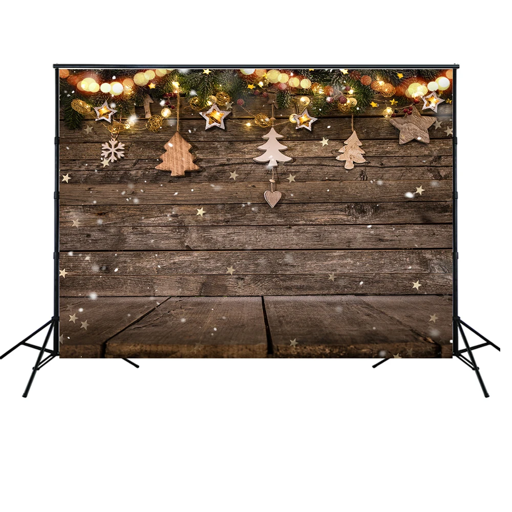 Снежная деревянная доска Рождество фон для ребенка семейный портрет деревянный