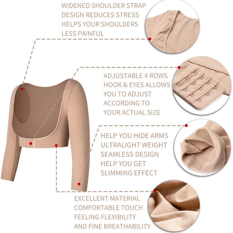 Верхняя женская компрессионная корректирующая одежда с длинными рукавами