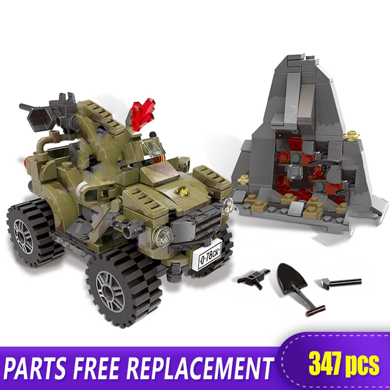 

XINGBAO 06010 Genuine 347Pcs Military Series The Oprah Sand Car Set Building Blocks Bricks Toys As New Funny Christmas Boy Gifts