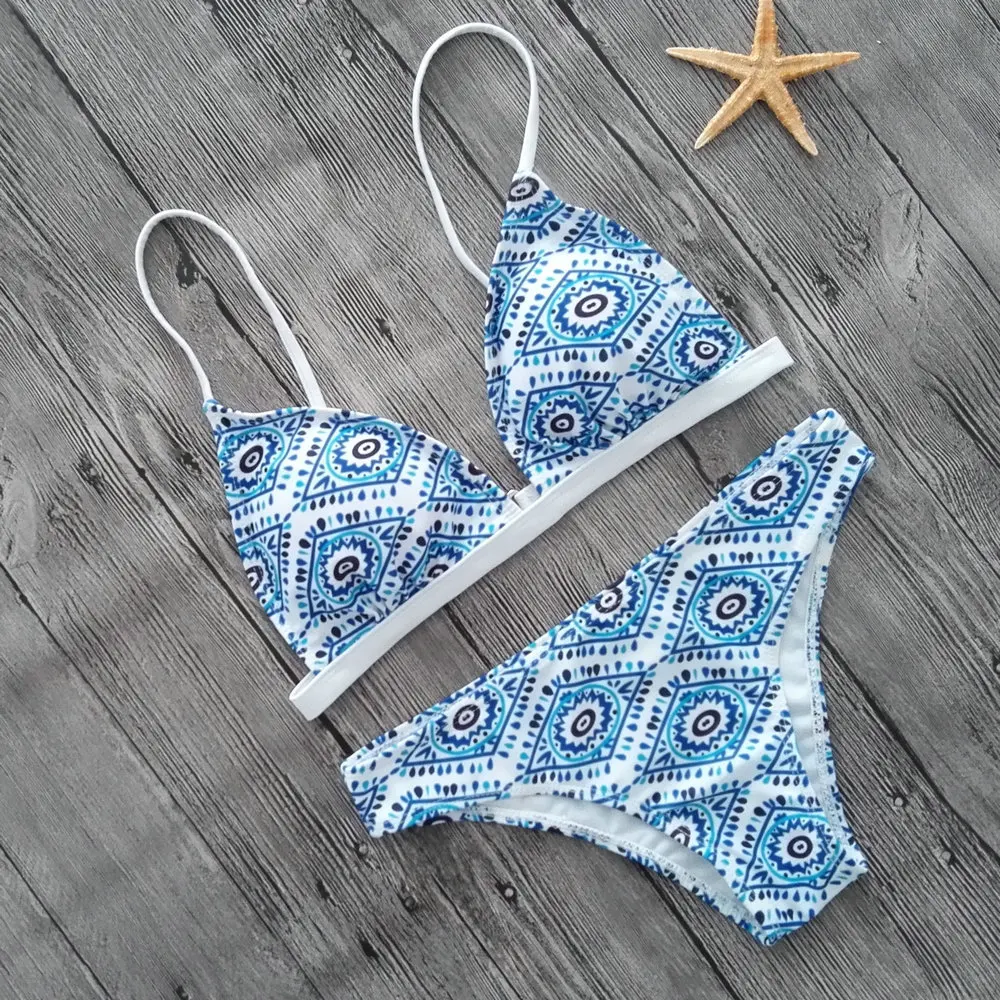 Купальник ITFABS с принтом 2020 Женские сексуальные стринги комплект бикини для