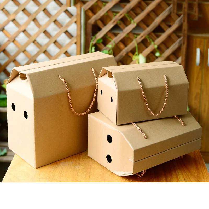 5 шт/крафт коробка изысканный Подарочный пакет портативная бумажная с