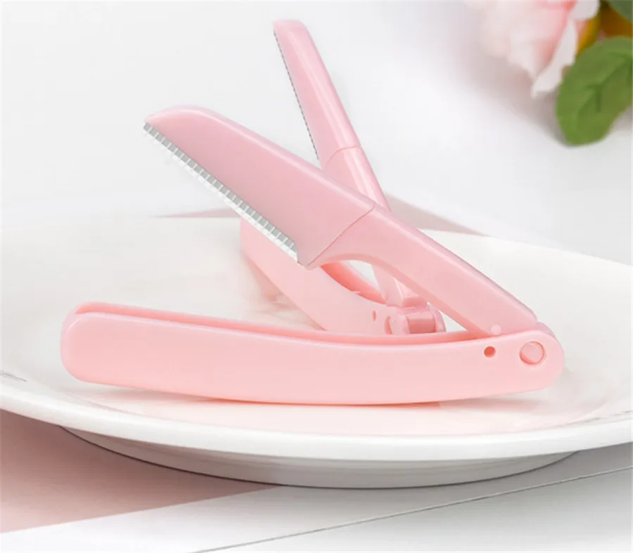 1 Piece Foldable Eyebrow Trimmer Razor of Japanese Imported Blade Beauty Makeup Body Hair Removing Tools for Women E540 | Красота и