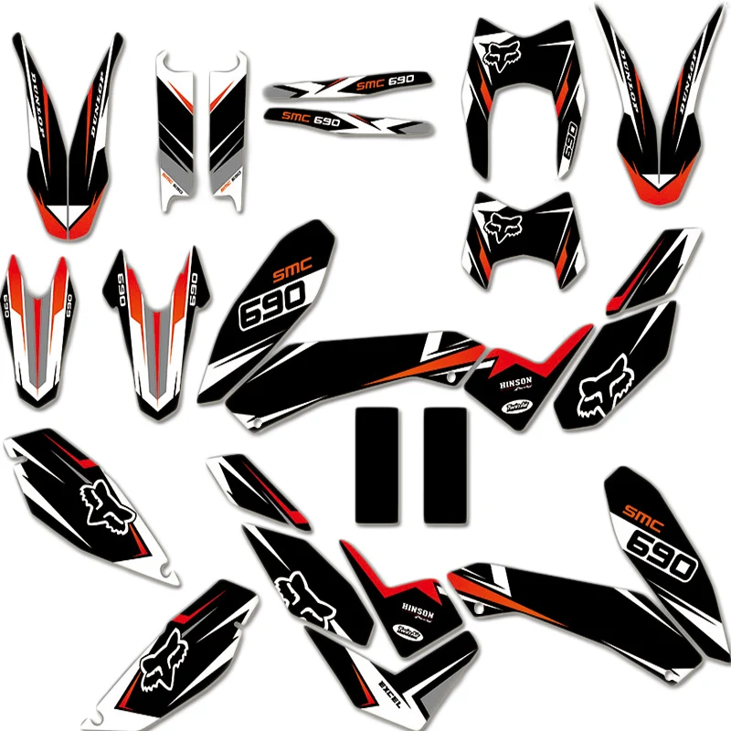 

Motorcycle Decal Sticker Graphic Kit DECO For KTM SMCR 690 SMC-R SMC 690R 2008 2009 2010 2011