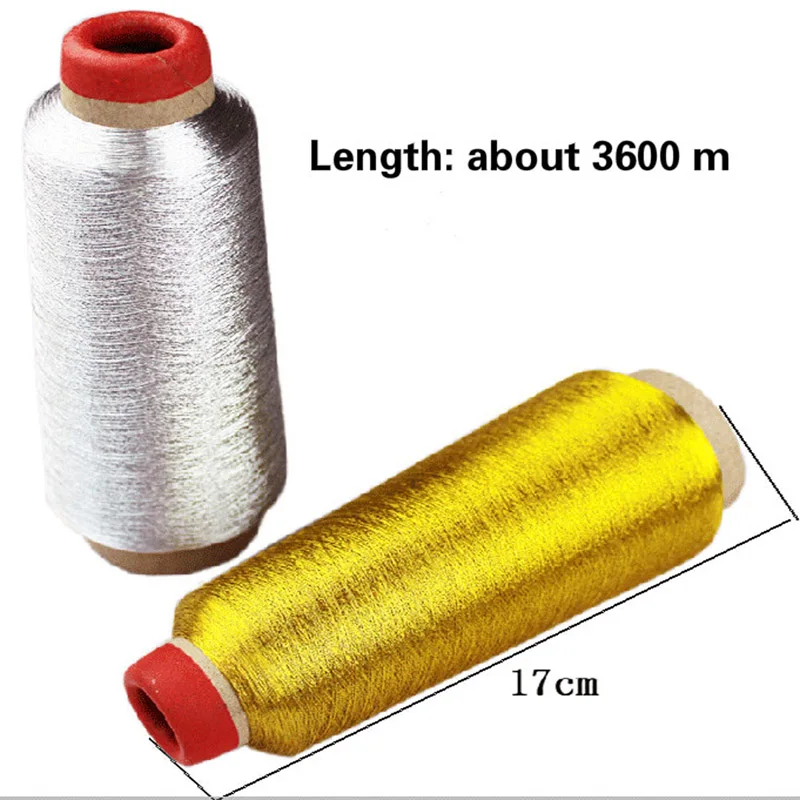 Золотые/серебряные компьютерные нитки для вышивания