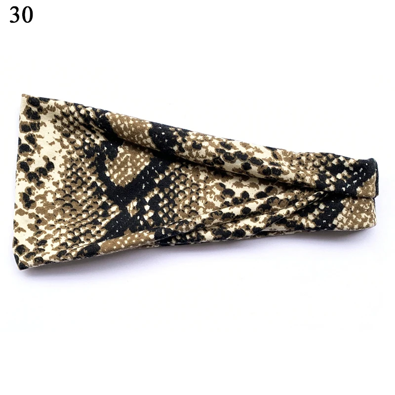 Богемный обруч для волос широкая повязка на голову Женская хлопковая эластичная