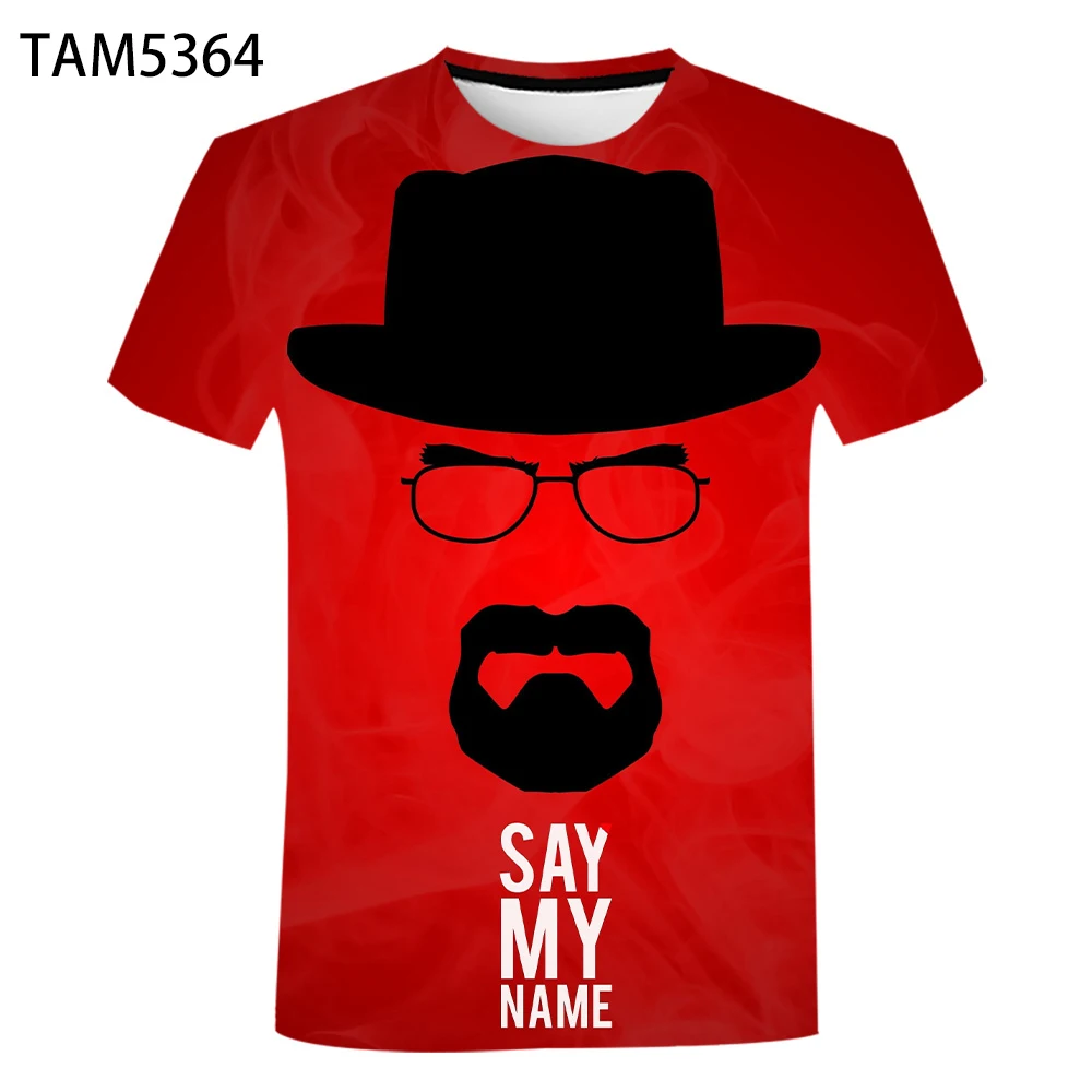 Чехол с принтом во все тяжкие 3D футболка Летняя Мужская/женская короткими