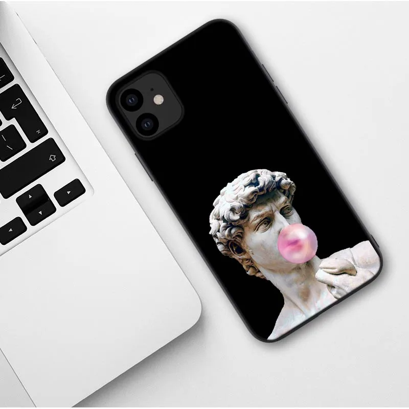 TPU Чехол для телефона iPhone 11 Pro Max Mona Lisa забавные имитирующие художественные картины Рождение Венеры мягкий чехол для iPhone XR XS MAX - Цвет: TPU