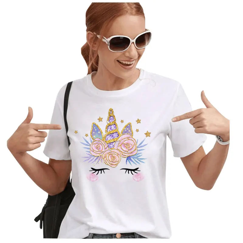 Наклейки на одежду с изображением священного и чистого единорога наклейки