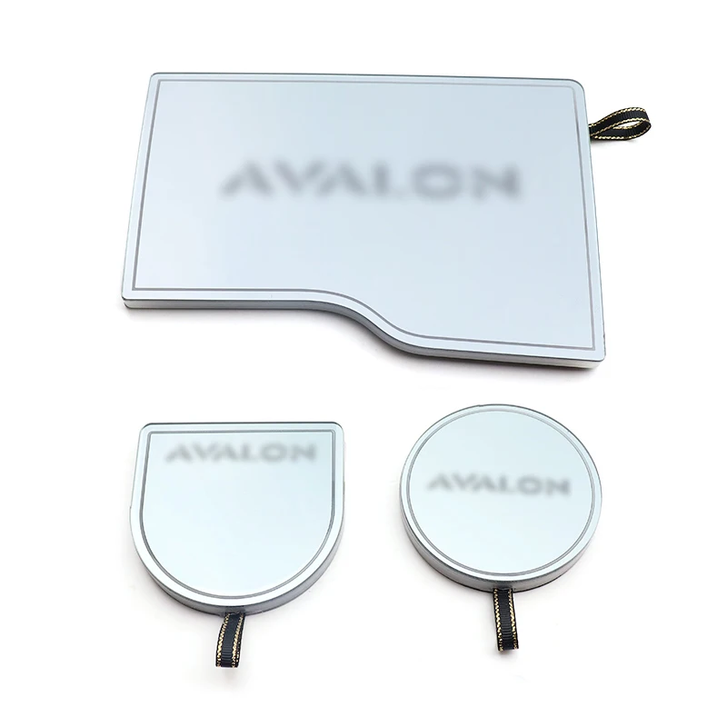 Online QHCP-caja De Almacenamiento LED, Almohadilla De Lámpara Ambiental, Soporte Para Vasos, Esteras, Luz Azul, Acrílico, Accesorios Decorativos Para Toyota Avalon 2019