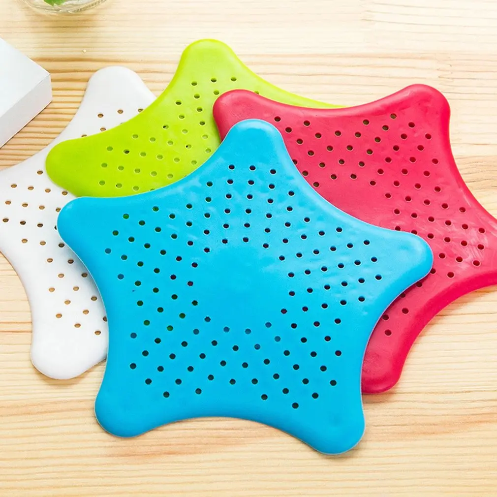 

Creative Five-Pointed Star Sink Anti-Clogging Floor Drain Sewer Filter Starfish Star Silicone Floor Drain
