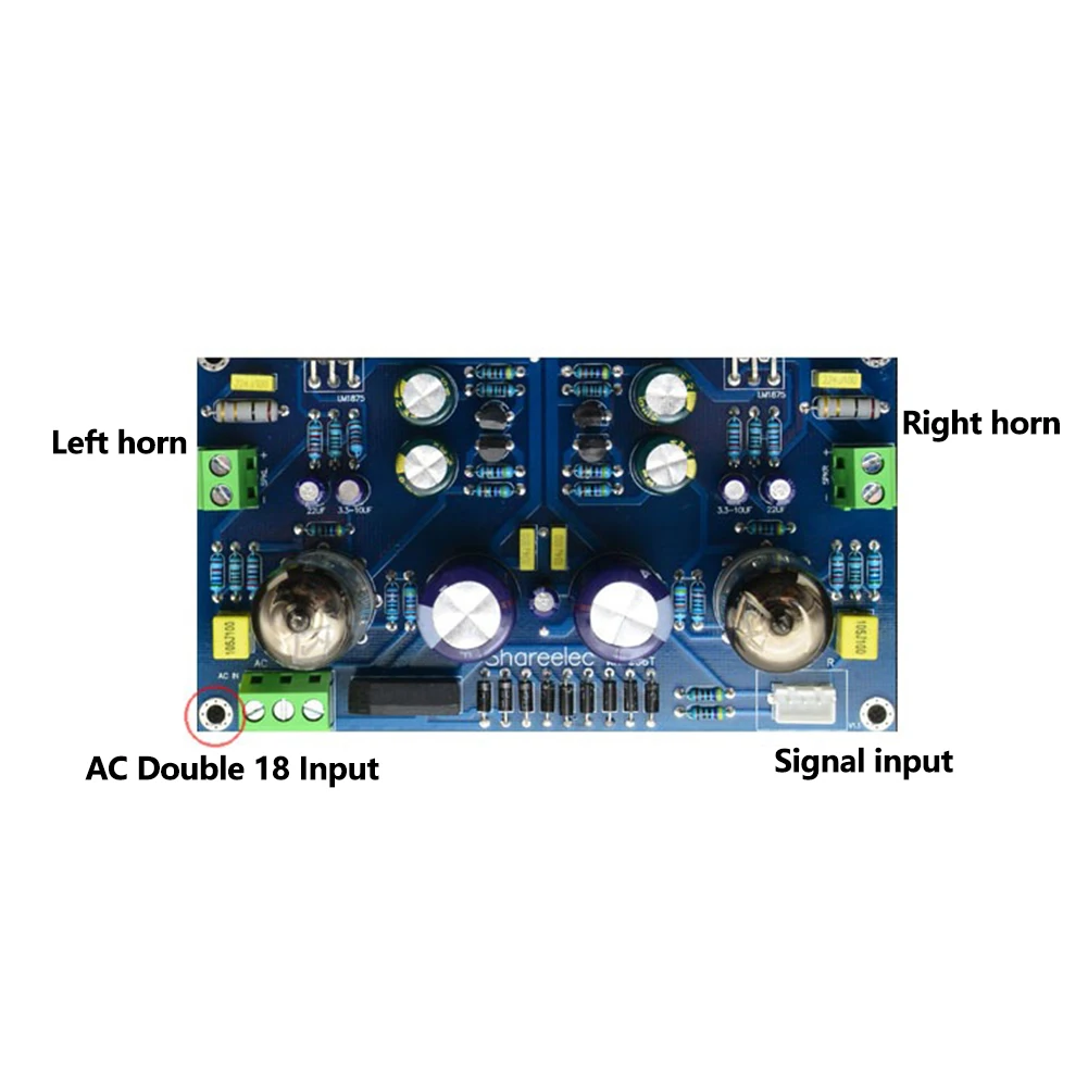 6J1 LM1875 PCB DIY Home Electronic HIFI Components Circuit Audio High Fidelity 25W+25W Vacuum Tube Amplifier Board Kit Power | Электроника