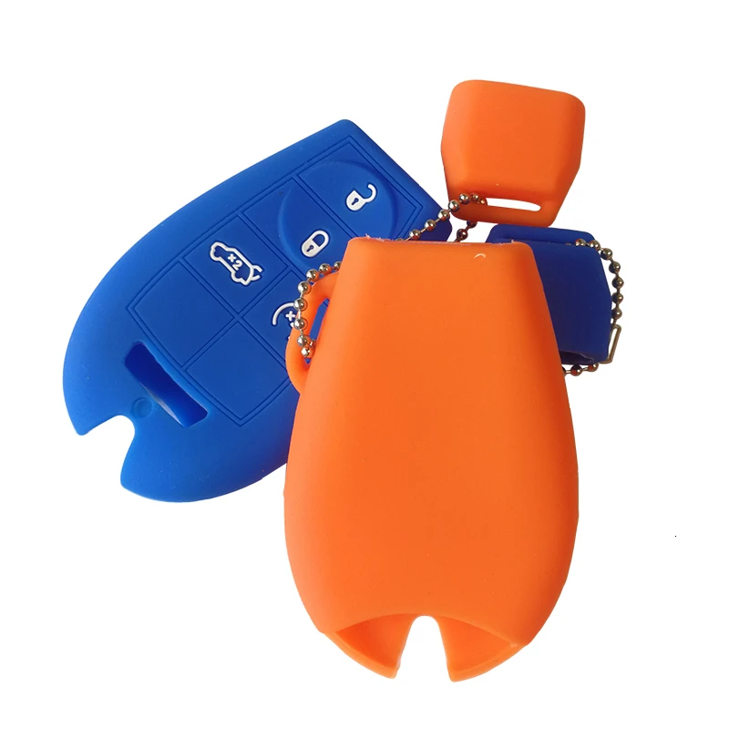 Силиконовый милый чехол для автомобильного ключа Jeep Grand Cherokee Commander Dodge Durango Ram Wrangler