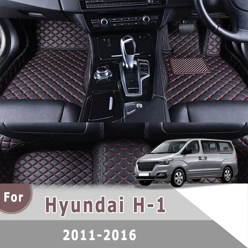 

RHD Carpets Car Floor Mats For Hyundai H-1 2016 2015 2014 2013 2012 2011 Auto Interior Anti-Dirty Floorliners Accessory Pedal