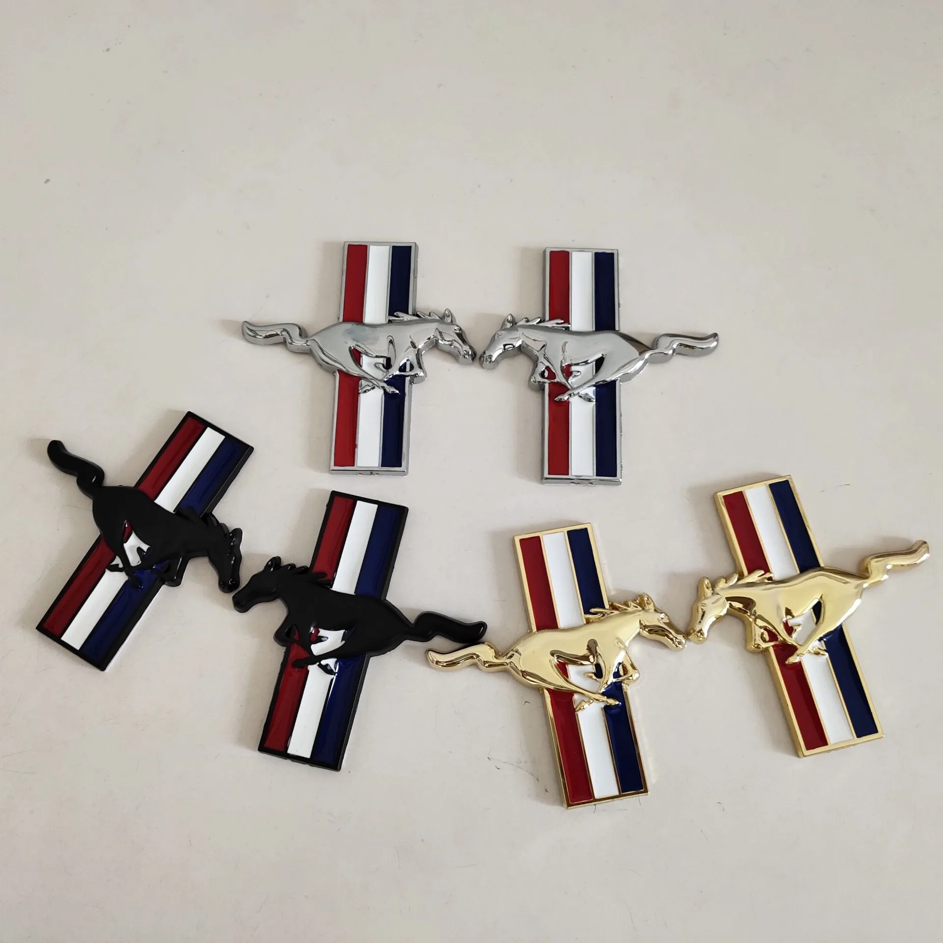 1 пара металла высокого качества 3D Мустанг бегущая лошадь крыло автомобиля