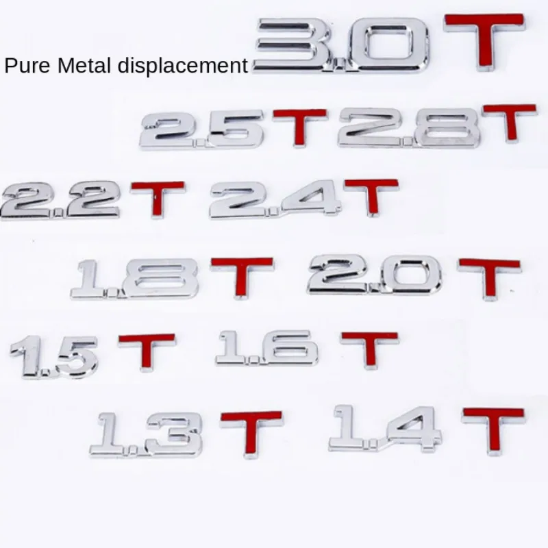 3D Автомобильные металлический алфавит с цифрами и буквами внешнего стиля